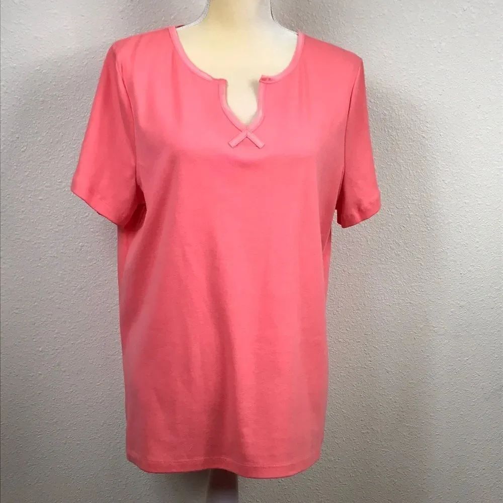 WHITE STAG COLOR CORAL WOMEN SHIRT SIZE XL 16/18